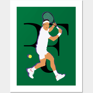 Roger Federer Grand Slam Collage Posters and Art